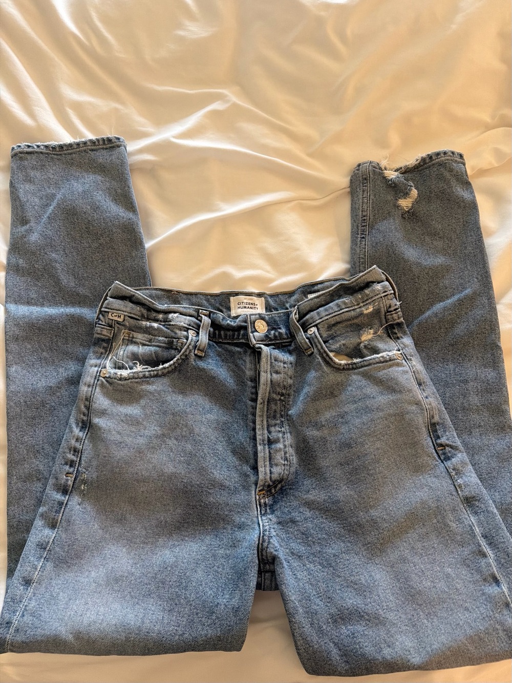 Citizens Of Humanity Charlotte Light Blue High-Rise straight Jeans size 26